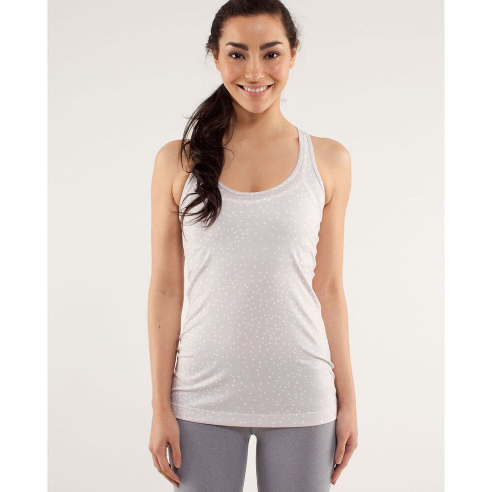 Lululemon Cool Racerback Tank Top in Petit Dot Dune Polk a Dot Coquette Size 6/8
